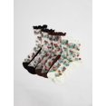 thumbnail image 2 of Women's 3 Pairs Sheer Mesh Socks Floral Thin Socks, 2 of 5
