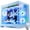 Blue, variant on Hoengager Macarons Gaming PC- AMD Ryzen 7 9700X, RTX 5070 12G, 32GB DDR5, 2TB SSD, 850W Gold, RGB FUSION 2.0, RGB Liquid Cooler, Windows 11 - White