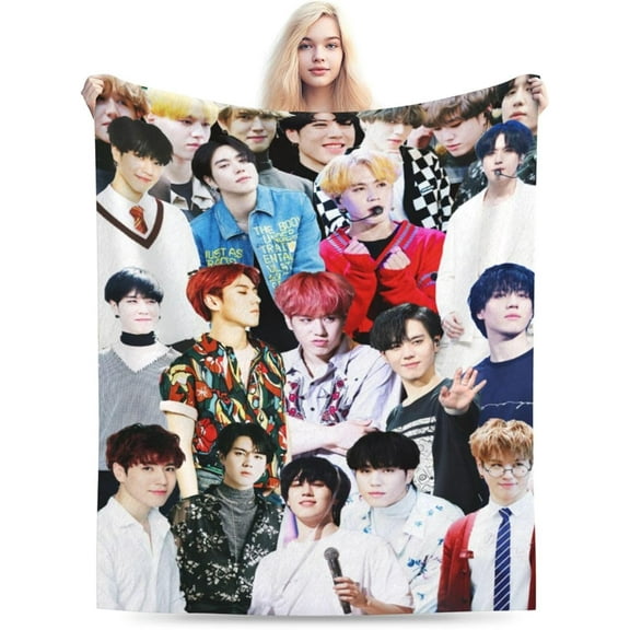 GOT7 YuGyeom Blanket Soft and Comfortable Warm Fleece GOT7 YuGyeom Throw Blankets Beach blanket Decoration Gift for Decor Living room dormitory Picnic Yoga Sofa Bed Camping Travel All Season
