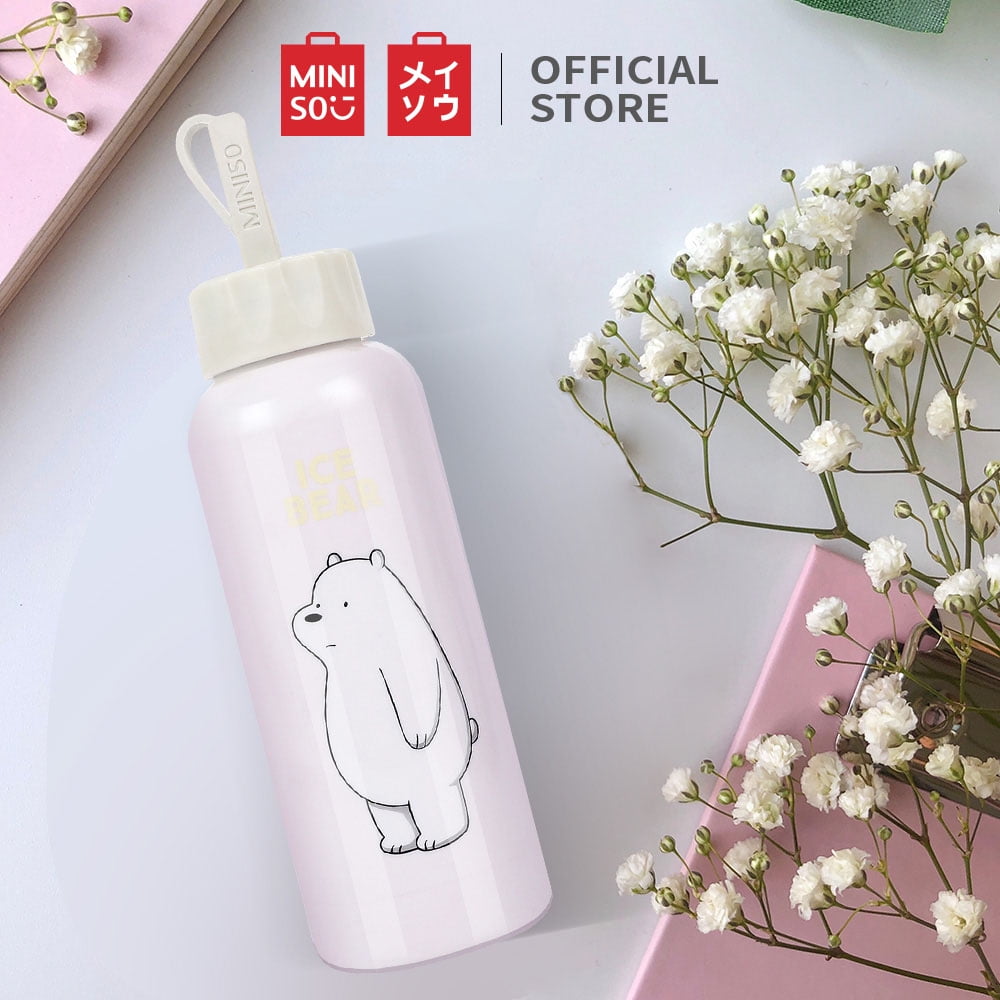 MINISO 10oz White Insulated Water Bottle with Carrier Bag - Stainless Steel  Bottle with Adjustable S…See more MINISO 10oz White Insulated Water Bottle