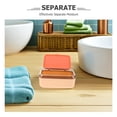 thumbnail image 3 of ETHZZLE 2Pcs Self Draining Double Layer Soap Holder with Cover Assorted Colors for Home, 3 of 6