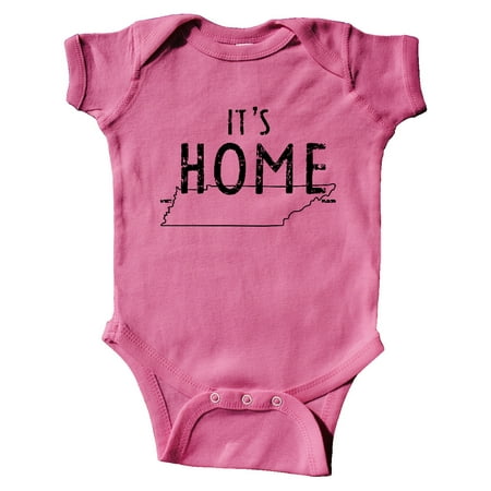 

Inktastic It s Home- State of Tennessee Outline Distressed Text Gift Baby Boy or Baby Girl Bodysuit
