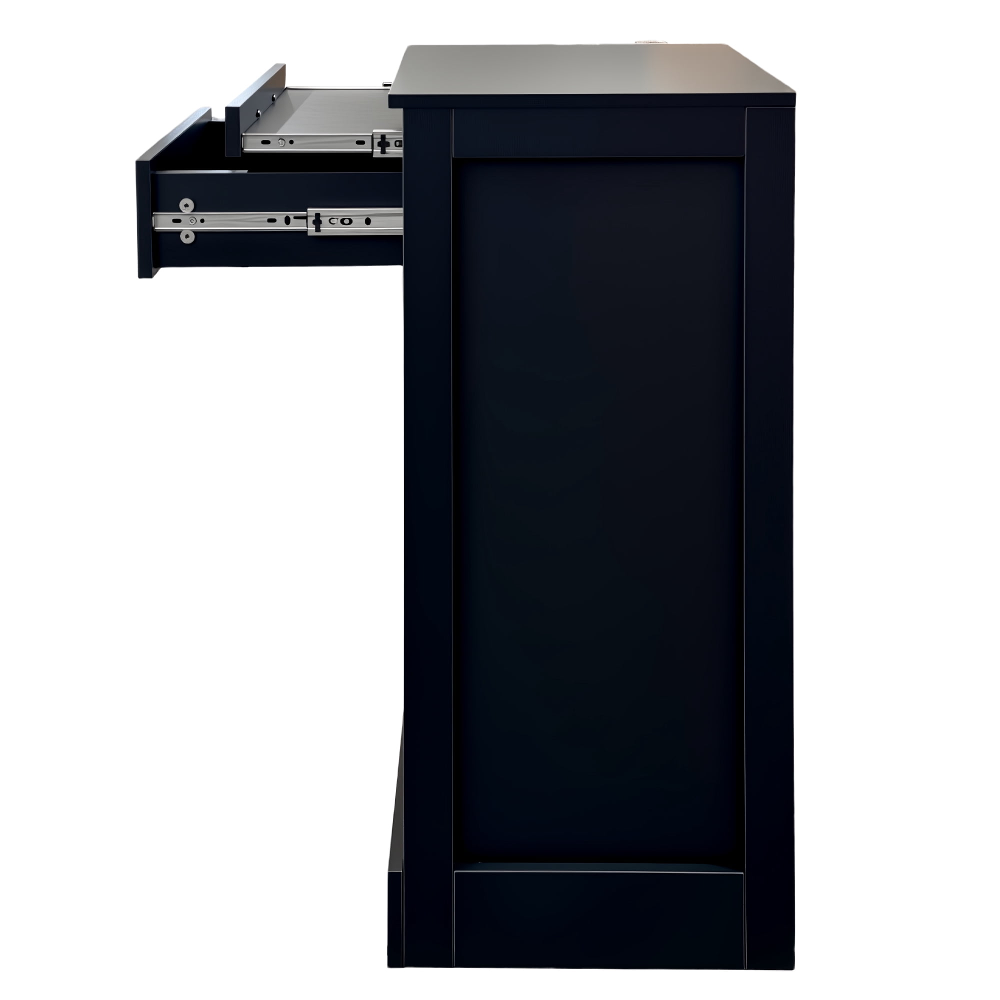 Wine Cabinet 28-Bottle Modular Storage Buffet for Home Bar Dining Room, Black