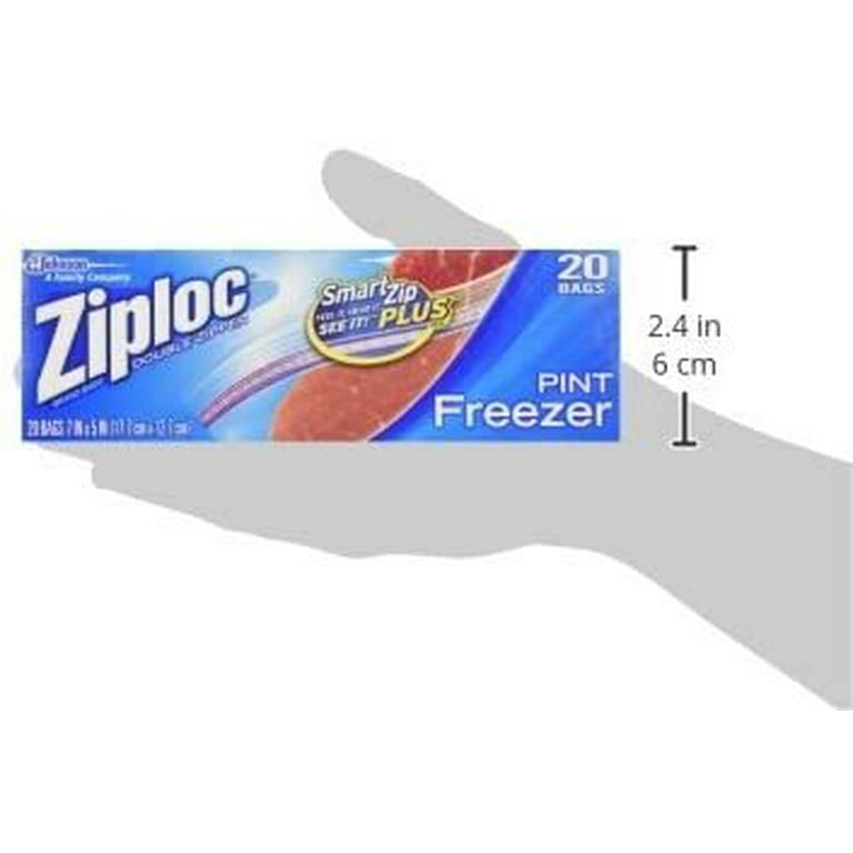 Ziploc 003991 Freezer Bags Pint Size 20 Bags: Food Storage Bags Freezer  (025700003991-2)