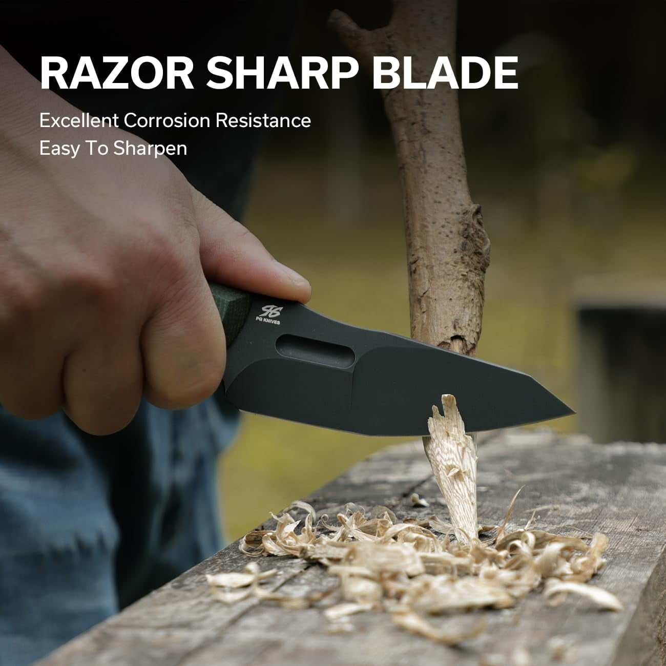 CIVIVI Fixed Blade Knife with Kydex Sheath, T-clip, Lanyard for Outdoor Carry, Propugnator Knife PG KNIVES Designed, 4.15" D2 Blade Micarta Handle C23002-2