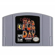 Bad Fur Day Video Games Cartridge Card for N 64 Us Version