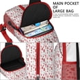 thumbnail image 4 of Sling Backpack,Red Christmas House and Tree Pattern Crossbody Bag with Water Bottle Holder,Waterproof Sling Bag for Men/Women with Chest Phone Holder for Hiking,Travel, 4 of 6