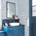 thumbnail image 3 of Brewster Runes Blueberry Brushstrokes Unpasted Non Woven Wallpaper, 20.5-in by 33-ft, 56.4 sq. ft., 3 of 4
