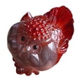 thumbnail image 3 of Estatua de pez, decoración del hogar, recuerdo, regalo para amigos, resina, adorno de escritorio para mascotas. Rojo, 3 of 9