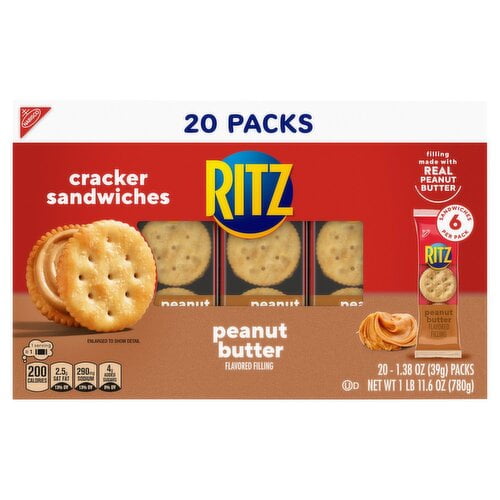 Ritz Peanut Butter Sandwich Crackers 27.6 oz