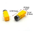 Gear Motor Dual Shaft 36V TT Motor for Smart Car Robot Pack of 30 (I