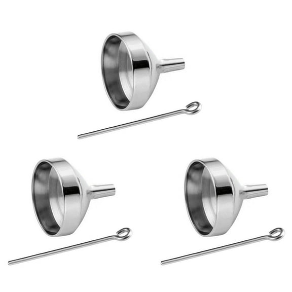 3X Mini Funnels Set Stainless Steel Urn Funnel Filler Kit for Cremation Jewelry Ashes Keepsakes