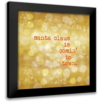 Murdock, Ramona 12x12 Black Modern Framed Museum Art Print Titled - Santa Claus is Comin