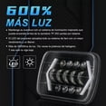 thumbnail image 4 of Faros LED 5x7 6x7 H4 para Jeep Wrangler Yj Cherokee XJ, 4 of 5
