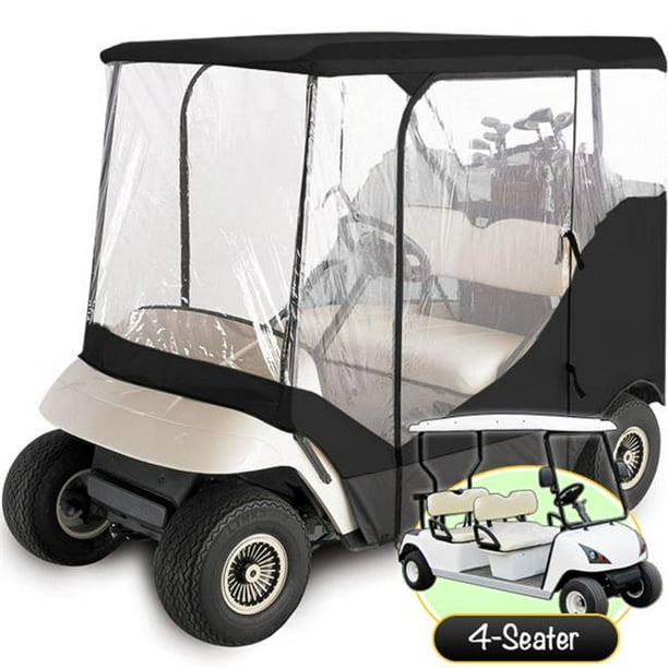 Waterproof Superior Golf Cart Cover Black Transparent Walmart