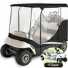 Waterproof Superior Golf Cart Cover - Black & Transparent