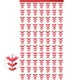 thumbnail image 1 of Nvzi Paquete de 2 cortinas con flecos para decoración de fiestas, cortinas de fondo de oropel para fiestas, serpentinas de murciélagos, cortinas de lluvia para puertas, color rojo, 1 of 4