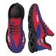 thumbnail image 1 of Zapatos deportivos ligeros para exteriores, a prueba de golpes, con diseño de bandera de Samoa roja y azul, zapatos de punto transpirables, zapatos casuales, 1 of 6