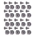 thumbnail image 1 of 20 Set Leather Rivet, 7mm Crossing Screw Rivet Kit Leather Rivets Screws Metal Rivets 10x6mm Concave Bucket Head Zinc Alloy Rivet Kit for Belts Handbags Shoes, 1 of 7