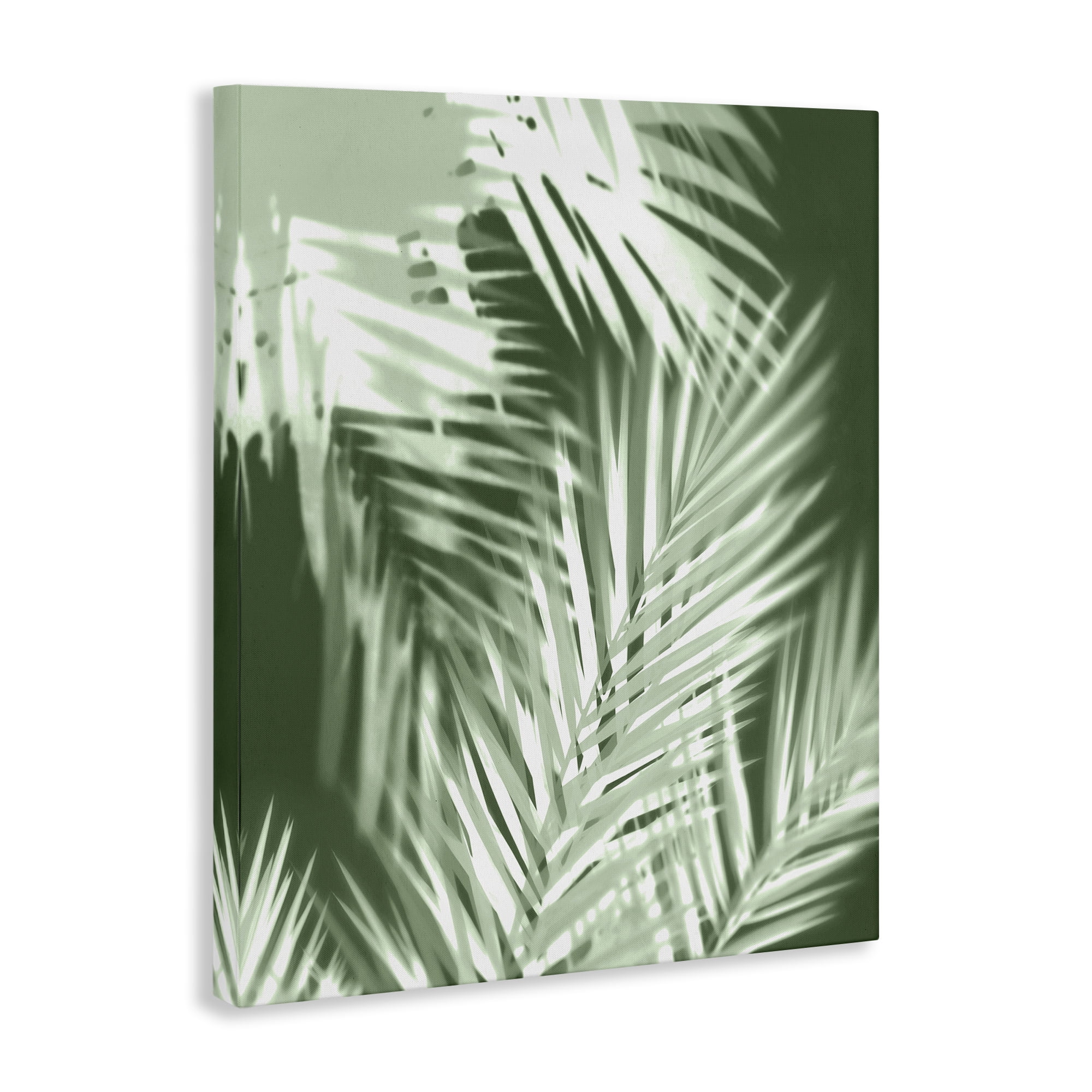 Stupell Industries Abstract Palm Leaves Botanical & Floral Painting Gallery Wrapped Canvas Art Print Wall Art, 16 x 20