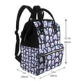 thumbnail image 2 of Daiia crystal flower Skull Large Capacity Baby Bag Waterproof Stylish Diaper Bag Mummy Backpack Adjustable Straps Diaper BagBaby Essentials Bag, 2 of 6