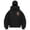 Black, variant on Christmas Hoodie with Built in Balaclava Double Hooded Zip Jacket Christmas Santa Pink Bow Windresistant Winter Hoodies for Women Hooded (Z2-Orange, S)