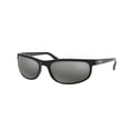 thumbnail image 2 of Ray-Ban Unisex Size 62 Rectangular Predator 2 Sunglasses with Case, Black/Dark Gray, 2 of 7