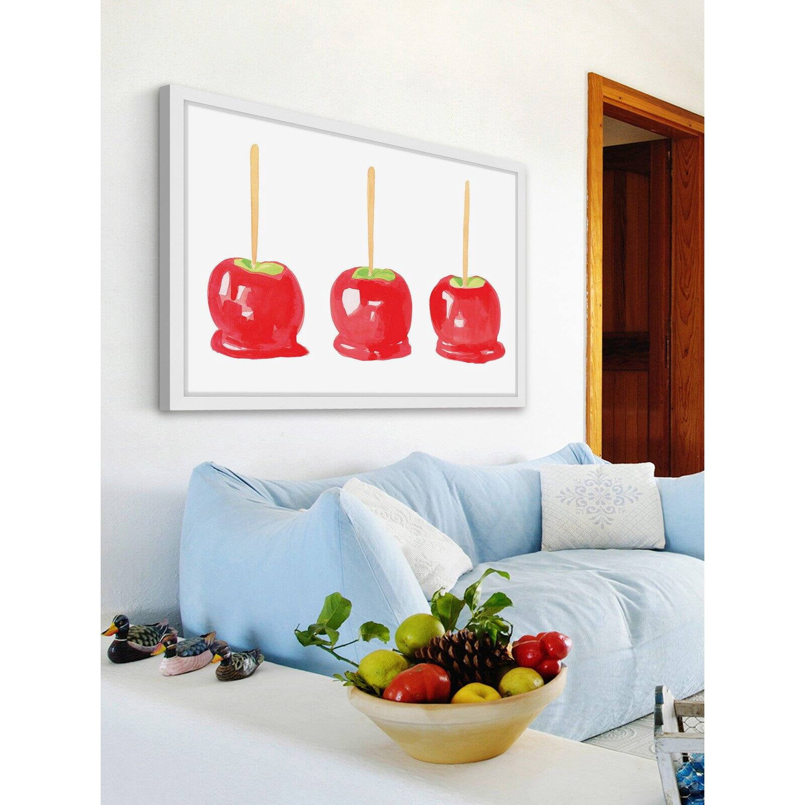 Marmont Hill "Candy Apples" by Molly Rosner Framed Painting Print