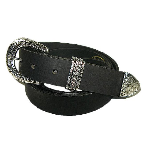 Zelikovitz 1 1/4" South Western Handmade Solid Buffalo Leather Belt