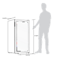 thumbnail image 6 of Newair Freestanding 76 Bottle Dual Zone Compressor Wine Fridge Ultra-Quiet Compressor, Adjustable Racks, 6 of 16