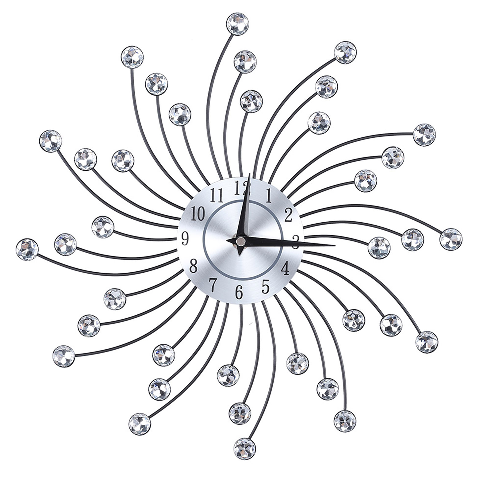 Sparkling Wall Clock Large Wall Clock Decorative Clock Numeral Style
