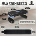 thumbnail image 3 of SAKAE Aerobic Step Platform Set with Waist Trimmer & Measuring Tape, Exercise Steppers for Home Gym Exercise Fitness, Adjustable Height 2 Level Risers Workout Step Platform Trainer, Blue, 3 of 9