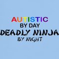 thumbnail image 3 of CafePress - Autistic Deadly Ninja By Night Light T Shirt - Light T-Shirt - CP, 3 of 4