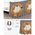 thumbnail image 3 of Fall Pumpkins Bed Skirt Queen Size 18 Inch Drop, Sunflowers Leaf Chalet Autumn Retro Linen Plaid Wrap Around Dust Ruffle Bedskirts, Wrinkle & Fade Resistant Easy Fit Bedskirt with Adjustable Elastic, 3 of 8