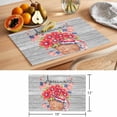 thumbnail image 6 of 4th of July Placemats Set of 2, Red Flower US Flag Non-Slip Place Mats Washable Table Mats for Kitchen Dining Table Decorations Indoor/Outdoor, 6 of 9