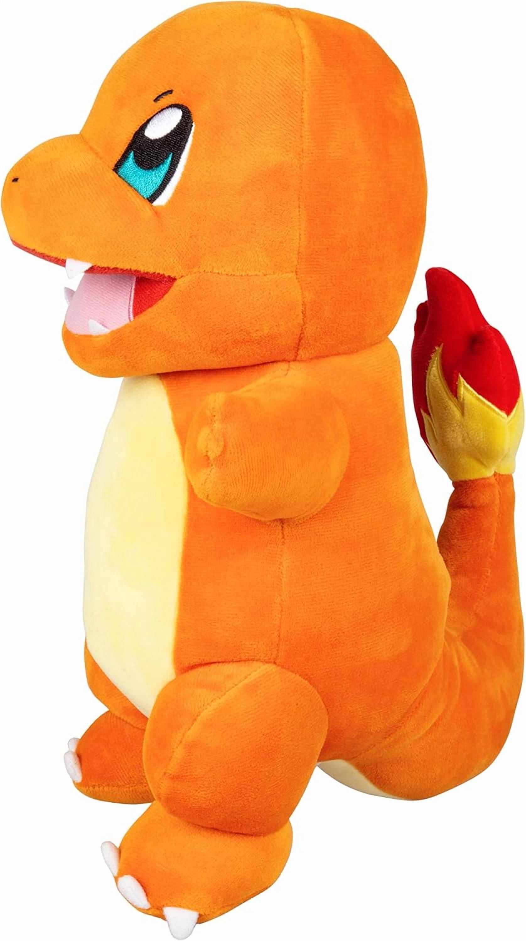 Pokemon 10" Flame Action Charmander Plush - Interactive w/Lights & Fire Sounds - Light Up Tail & Mouth w/Sound Effects & Voices - Officially Licensed Gift for Kids, Boys, Girls - Ages 4+