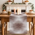thumbnail image 1 of Table Runners 72 Inches Long Dress Scarves, Coffee Brown Striped Farmhouse Kitchen/Dining Table Decor Table Runner, Coffee Tablerunners, Abstract Vertical Streaks Stripes 13x72 Inch, 1 of 5