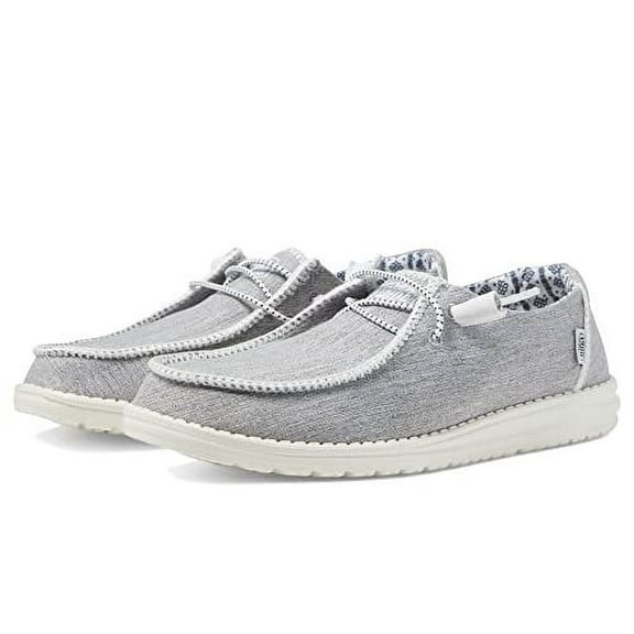 Hey Dude Womens Canvas Lightweight Slip-On Sneakers