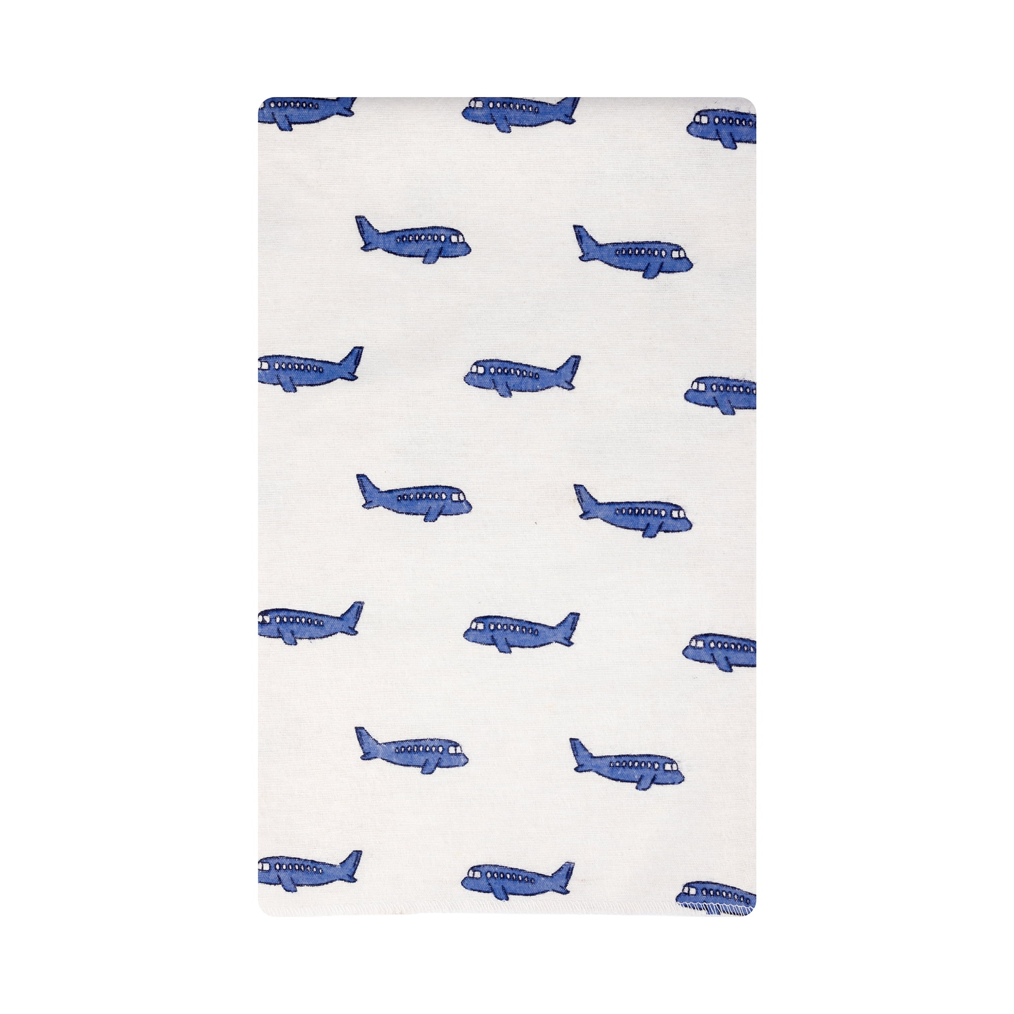 Hudson Baby Infant Boys Cotton Flannel Burp Cloths 12-Pack Bundle, Born To Fly, One Size