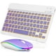 thumbnail image 1 of Innotech SC Combo de Teclado y Mouse Bluetooth Recargable, Retroiluminado a 7 Colores, Juego de Teclado de Mouse Inalámbrico Compacto Portátil Ultradelgado para Android, Windows, Tableta, Teléfono Celular, iPad 13 y Superior, Morado, 1 of 8