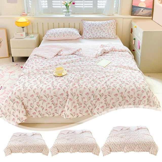 Fiudx Ofertas Flash Del Día Solo En Línea Verano Frijoles De Hielo Seda Fresca Edredón De Verano Acondicionamiento Edredón Verano Fresco Edredón Fino Individual Doble Edredón Núcleo Lavable A Máquina