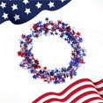thumbnail image 2 of 25-Foot Independence Day Garland Decoration – Red, White, and Blue Star Vine Holiday Party Decoration with Iron Wire, Patriotic 5-Point Star Pull Flower for July 4th Celebrations, 2 of 2