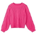thumbnail image 7 of Fesfesfes Women Sweaters Casual O-Neck Turtleneck Solid Color Long Sleeve Pullover Sweater Tops on, 7 of 7