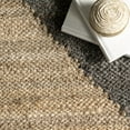 thumbnail image 6 of nuLOOM Pandora Diamond Jute Area Rug, 6', Black, 6 of 9