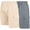 Beige/Grey, variant on Men's Quick Dry Cargo Swim Trunks, Board Shorts with Mesh Lining, Blue/Gray, Medium