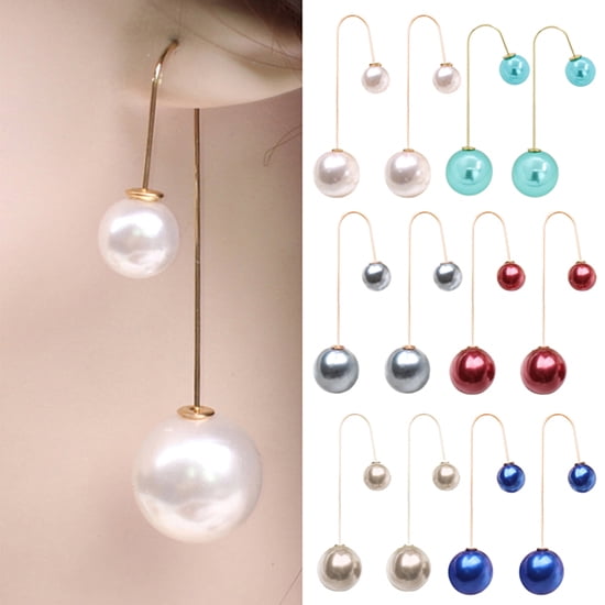Pearl ball cheap drop earrings