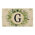 thumbnail image 2 of Personalized Monogram Doormat Family Name Initial Welcome Mat, Non- Indoor/Outdoor Entrance Rug for Front Door, Porch, Patio - All-Season Durable Housewarming Holiday Gift(23.62*15.75Inches), 2 of 4