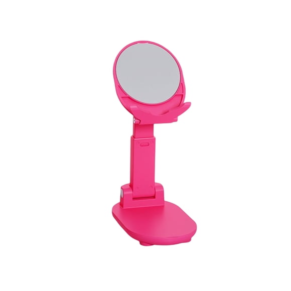 Cateissary Soporte de montaje en escritorio para teléfono móvil Soporte plegable Soporte universal ajustable para tableta Lazy Stand Shooting Teléfono y Comunicación Rosa roja