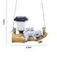 thumbnail image 3 of MERILER Patio LED Solar Lights Sloth Hanging Lights Animal Outdoor Garden Decorative Solar Pendant and Wall Lights for Courtyard, Garden, Stairway, and More, 3 of 7