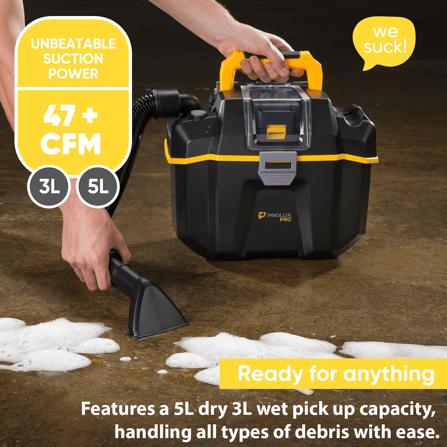 Surge Cordless Commercial Wet/Dry Tool & Travel Vacuum